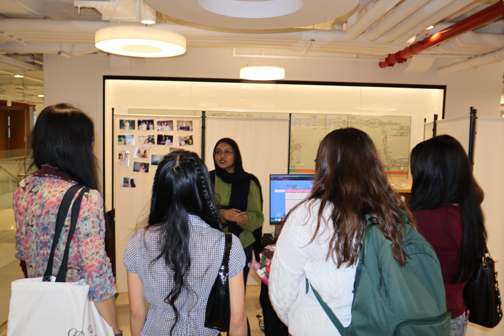 Introducing the project to a group of my peers