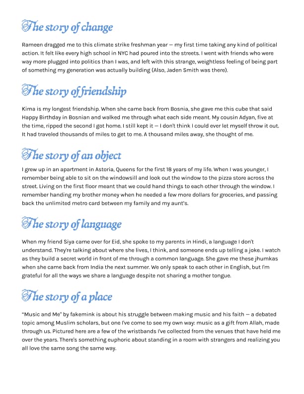 My written answers